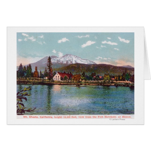 Vista del Monte Shasta desde la pescadería (Anverso (Horizontal))