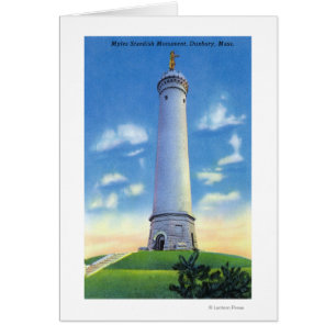 Vista del monumento a Myles Standish