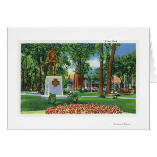 Vista del monumento en Wisner Park