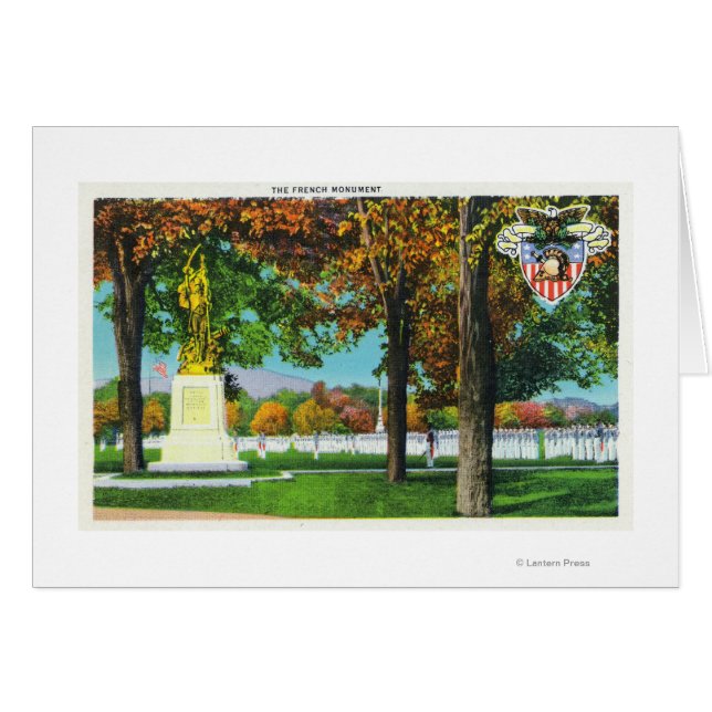 Vista del Monumento Francés, soldados en (Anverso (Horizontal))