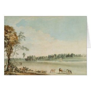 Vista del noroeste de la casa de campo de
