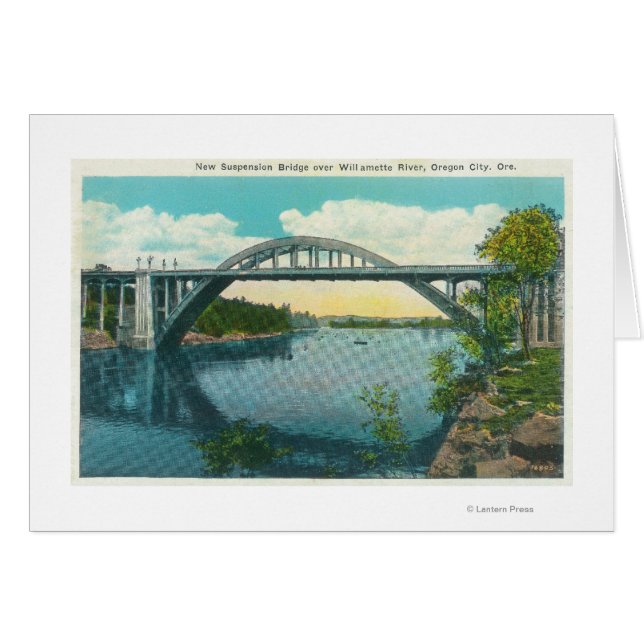 Vista del nuevo puente de suspensión (Anverso (Horizontal))