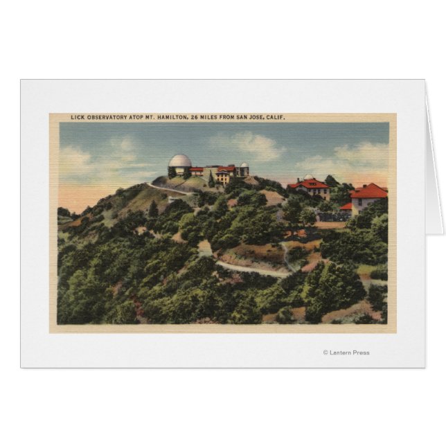 Vista del Observatorio Lick sobre el Monte Hamilto (Anverso (Horizontal))
