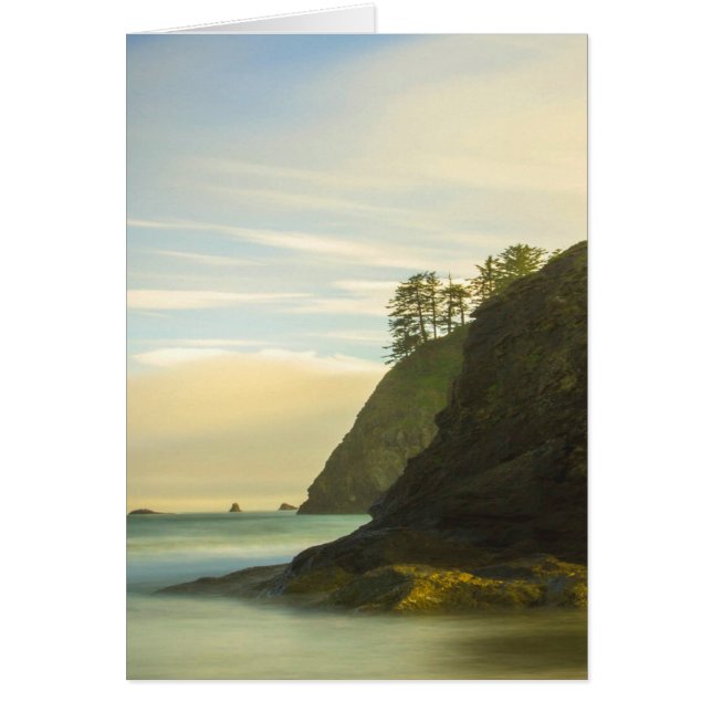 Vista del océano lateral de la montaña (Frente)