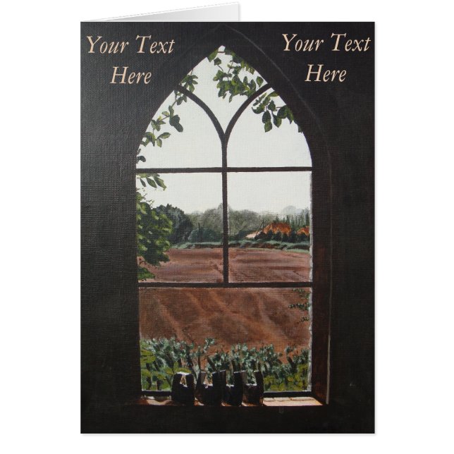 vista del paisaje rural desde la ventana de la igl (Frente)