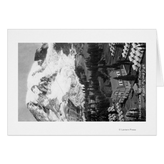 Vista del Paradise Camp y el Mt Rainier (Anverso (Horizontal))