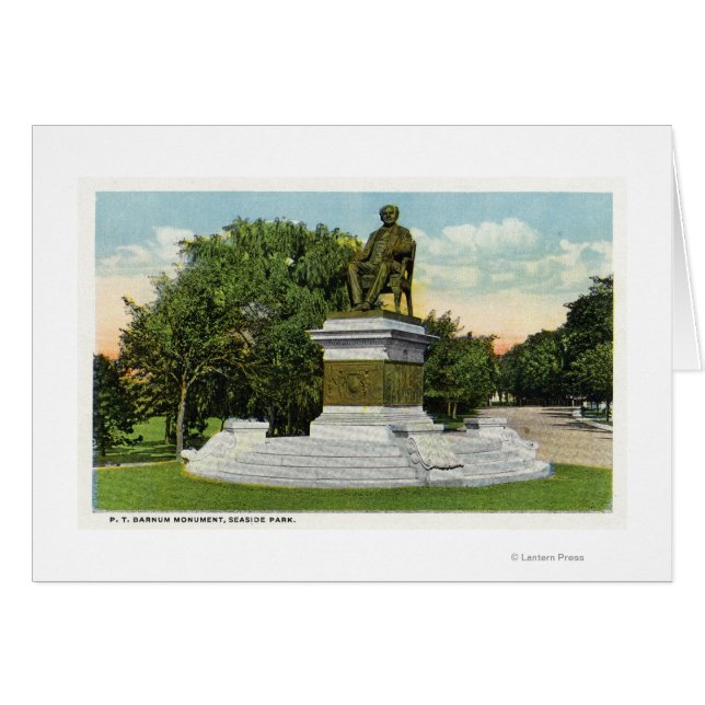 Vista del parque costero del monumento P T Barnum (Anverso (Horizontal))