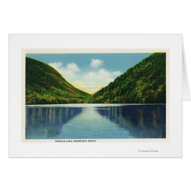 Vista del Parque Estatal Franconia Notch sobre el  (Anverso (Horizontal))