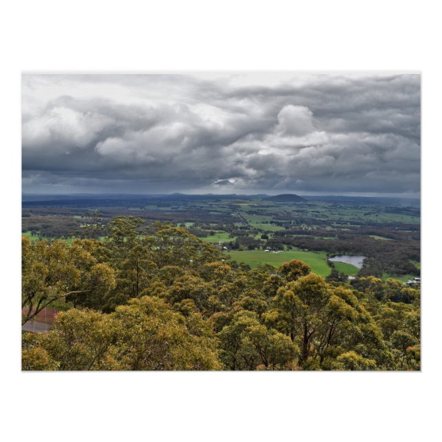 Vista del Poster Glossy del Monte Buninyong (Anverso)