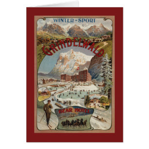 Vista del poster promocional del hotel del oso