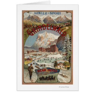 Vista del poster promocional del hotel del oso