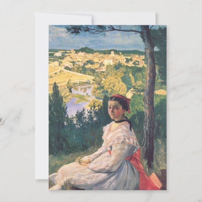 Vista del pueblo | Fré dé ric Bazille (Anverso)