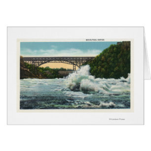 Vista del puente de Whirlpool Rapids y el remolino