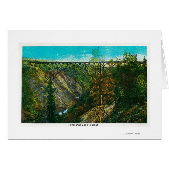 Vista del puente del huracán Gulch, Alaska (Anverso (Horizontal))