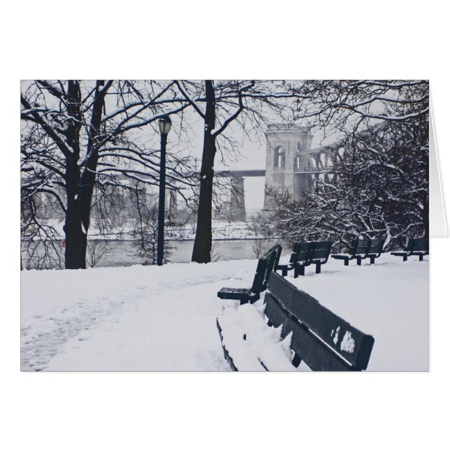 Vista del puente Hellgate, Astoria, Nueva York (Anverso (Horizontal))