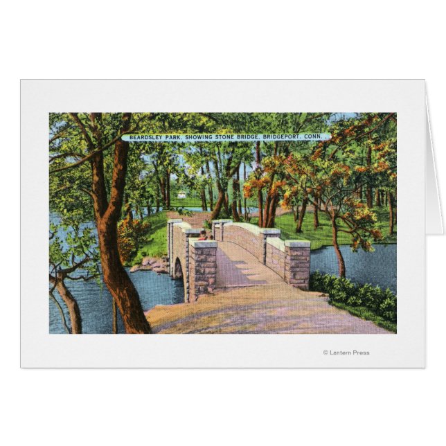 Vista del puente Stone sobre el parque Beardsley (Anverso (Horizontal))