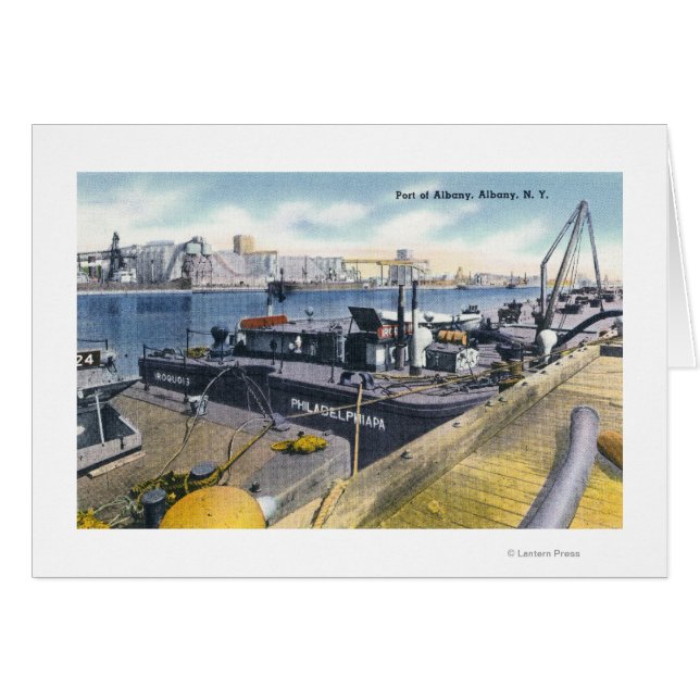 Vista del puerto de Albany, SS Iroquois en (Anverso (Horizontal))