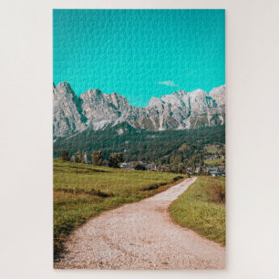 Vista del rompecabezas de los Dolomitas italianos