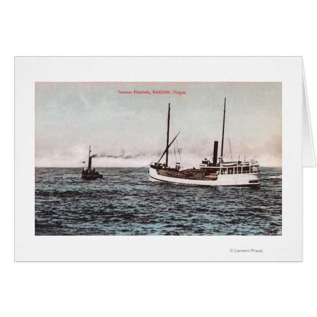 Vista del Steamer ElizabethBandon, OR (Anverso (Horizontal))
