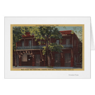 Vista del viejos hotel y teatro (1860) de Fallon
