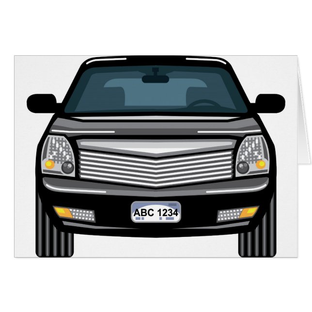 Vista delantera negra de SUV (Anverso (Horizontal))