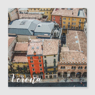 Vista desde arriba de las coloridas fachadas de lo