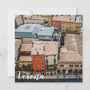 Vista desde arriba de las coloridas fachadas de lo