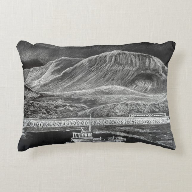 Vista desde Barmouth hacia la almohada de Cader Id (Anverso)