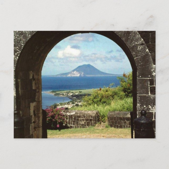 Vista desde la tarjeta postal de la fortaleza de B (Anverso)