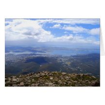 Vista desde Mount Wellington, Tasmania, Card