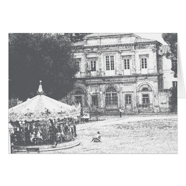 Vista desde Passeggiata Delle Mura, Lucca, Italia (Anverso (Horizontal))