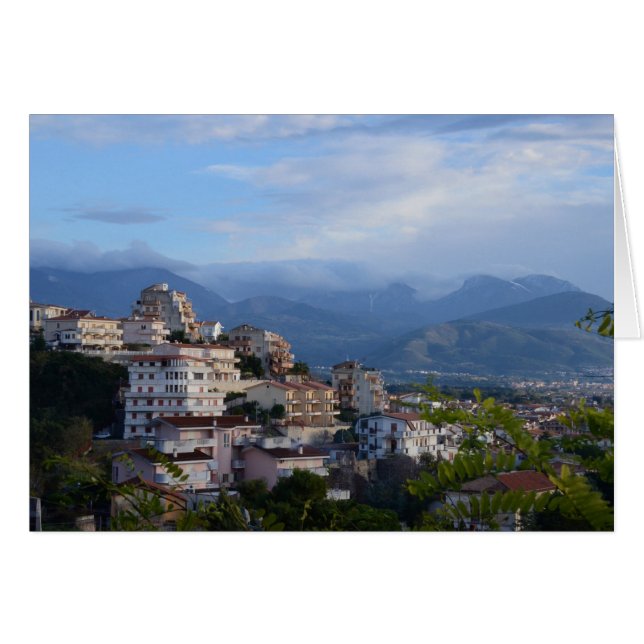 Vista Desde Una Ciudad De Colinas De Calabria (Anverso (Horizontal))