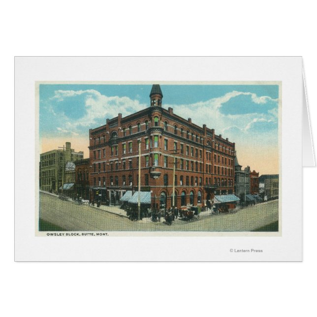 Vista en bloque Owsley de TownButte, MT (Anverso (Horizontal))