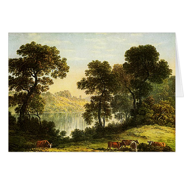 Vista en Gales del Norte - Tarjeta de pintura acua (Anverso (Horizontal))