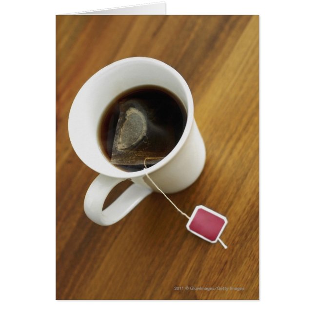Vista en gran angular de una taza de té (Frente)