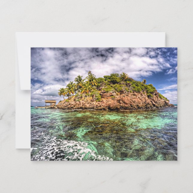 Vista escénica de Musha Cay, Bahamas (Anverso)