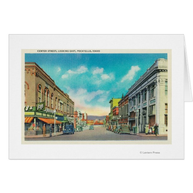 Vista este desde Centre StreetPocatello, ID (Anverso (Horizontal))