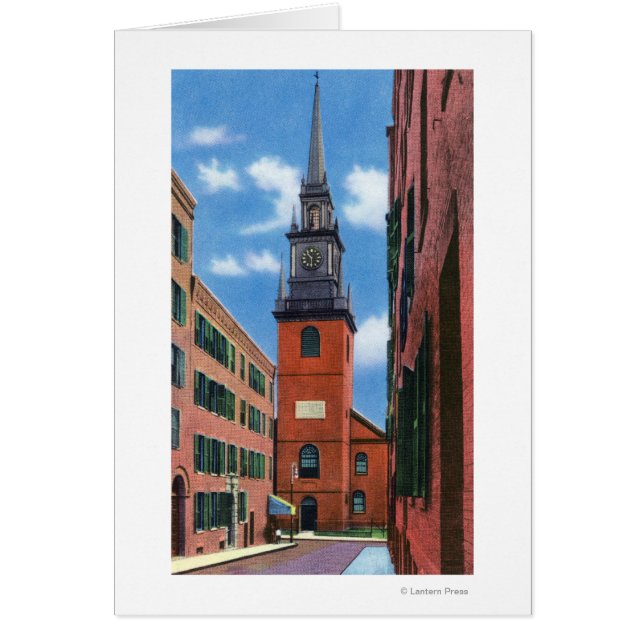 Vista exterior de la antigua iglesia del norte (Frente)