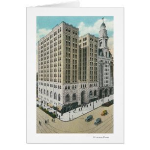 Vista exterior de la Caja Nacional de Ahorros