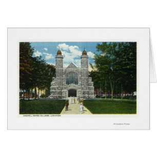 Vista exterior de la capilla de Bates College