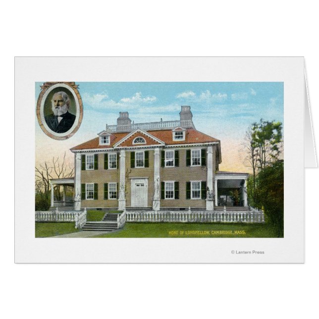 Vista exterior de la casa de Longfellow # 2 (Anverso (Horizontal))