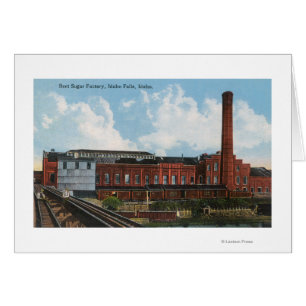 Vista exterior de la fábrica de azúcar de remolach