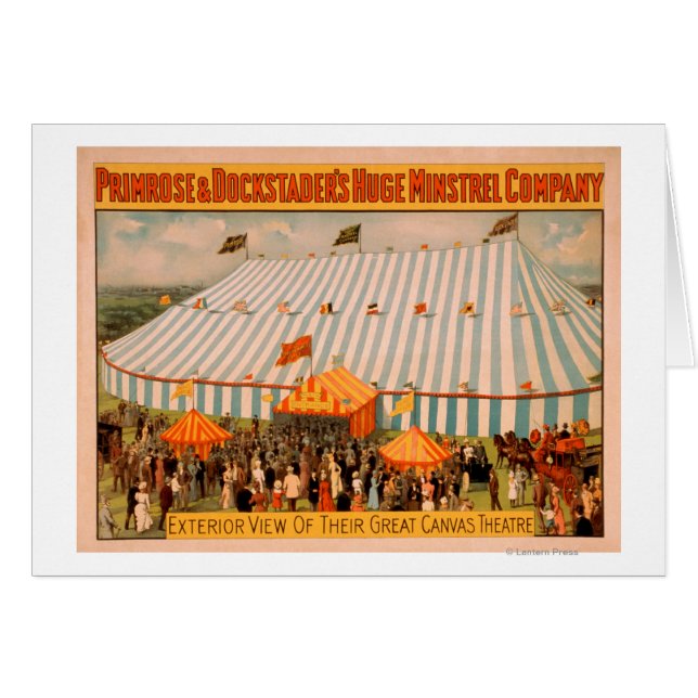 Vista exterior de Minstrel sobre el enorme teatro  (Anverso (Horizontal))