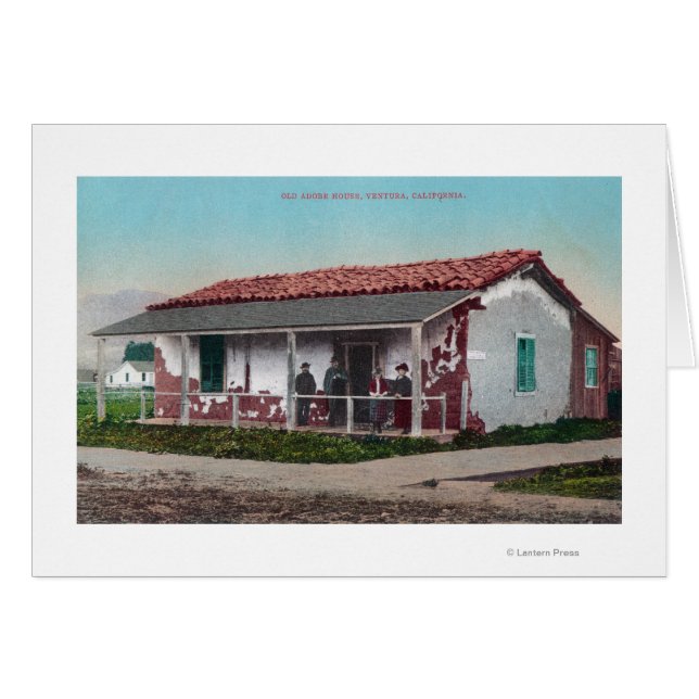 Vista exterior de un antiguo Adobe HomeVentura, CA (Anverso (Horizontal))