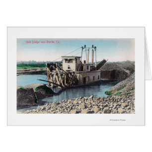 Vista exterior de un Dredger de oroOroville, CA