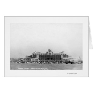 Vista exterior del aeropuerto internacional Seattl