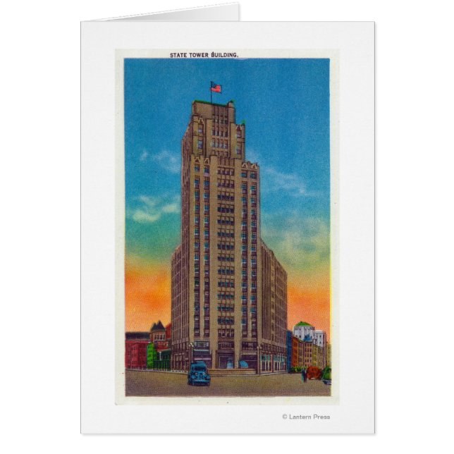 Vista exterior del edificio de la Torre Estatal (Frente)