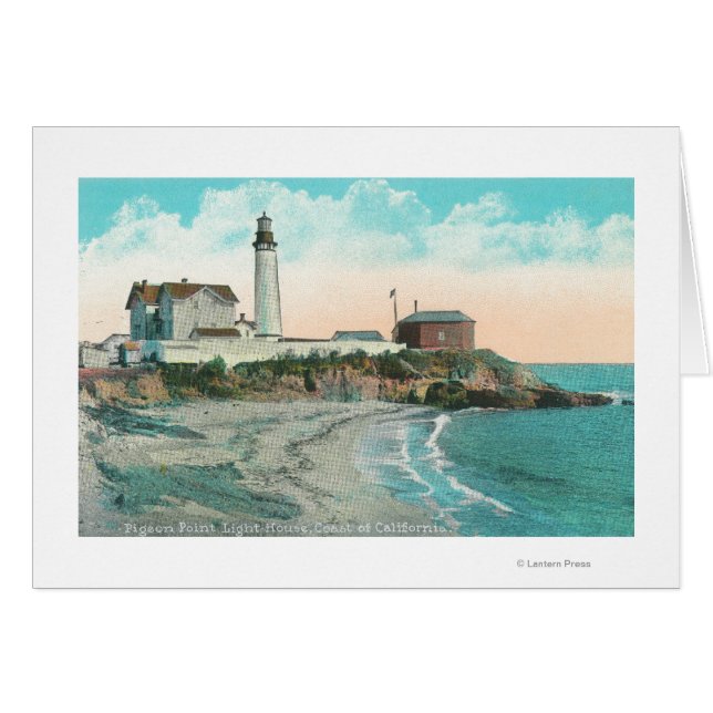Vista exterior del faro de Pigeon Point (Anverso (Horizontal))