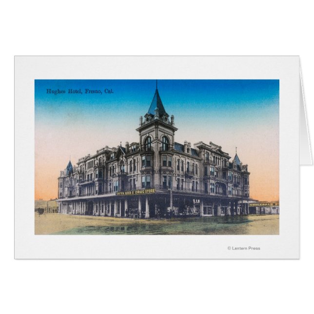 Vista exterior del Hughes HotelFresno, CA (Anverso (Horizontal))