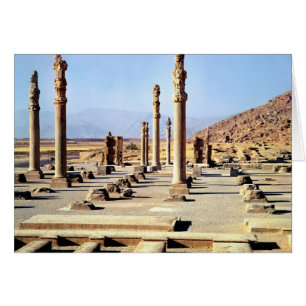 Vista general de la Apadana fundada c.518 BC